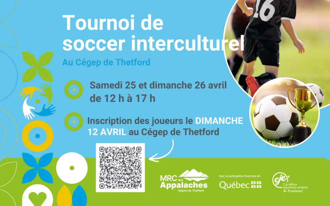 Calendrier d'activités CJEF - Tournoi soccer MRC